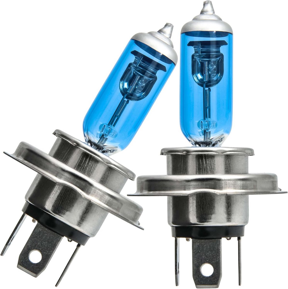 2x H4 Halogeenlampen 12V 55W P43t - Superwit Licht 5500K Xenon-Look voor Dim- en Grootlicht