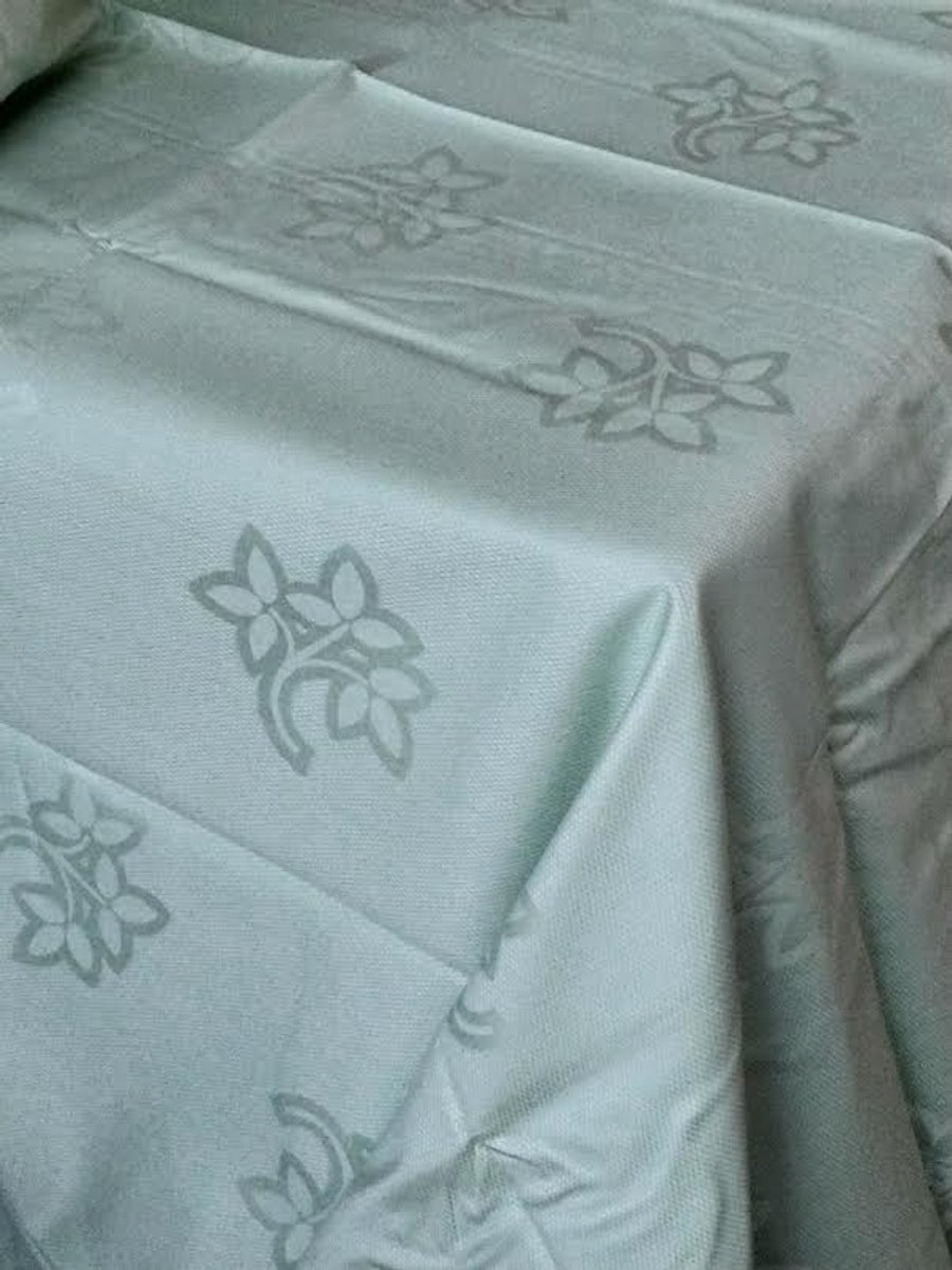 Damast Tafelkleed, Midi Groen, 250x160cm, De Witte Lietaer