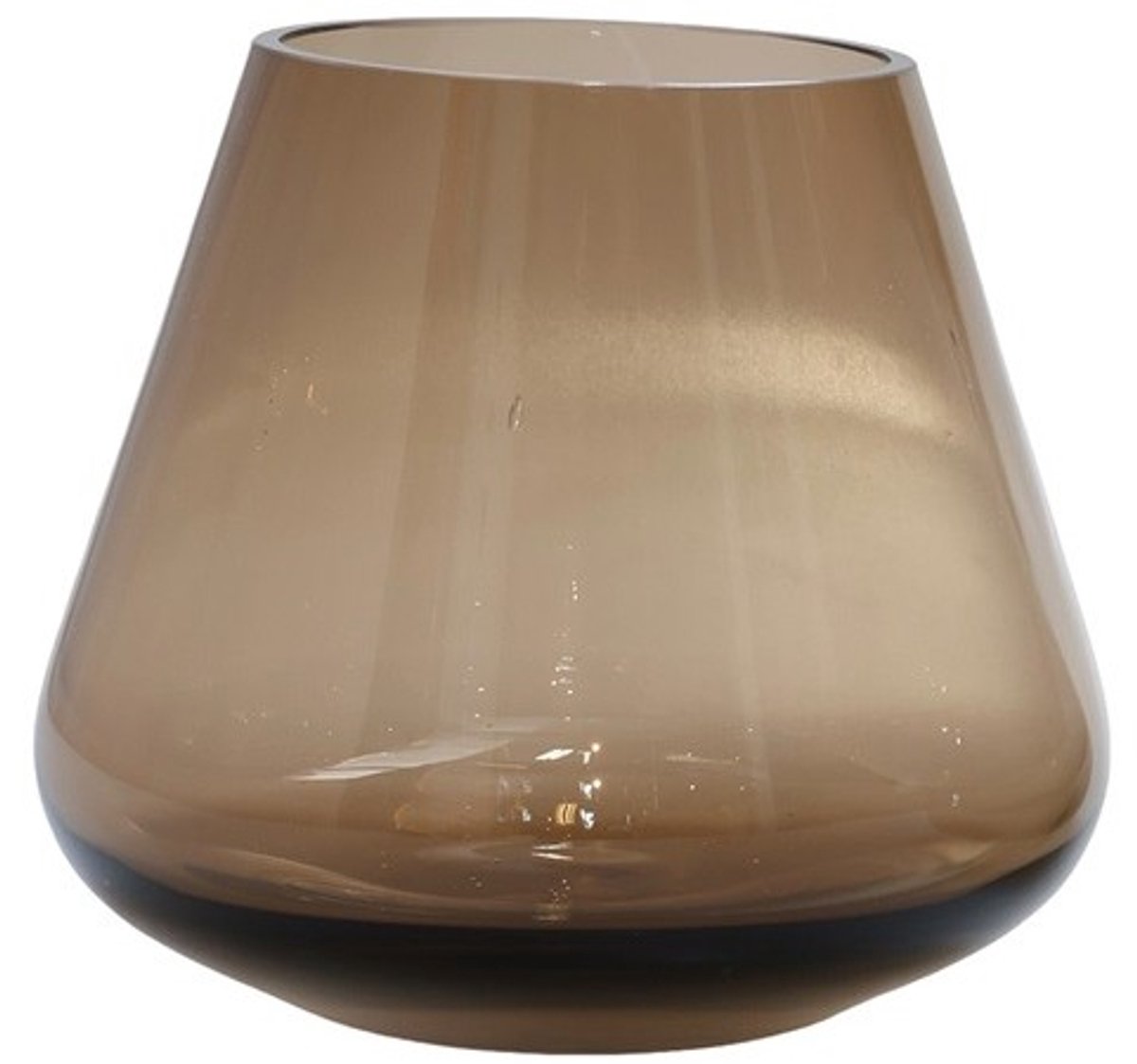 Waxinelichthouder Liora - Taupe - XSmall - Ø13,5 x H12 - set van 2