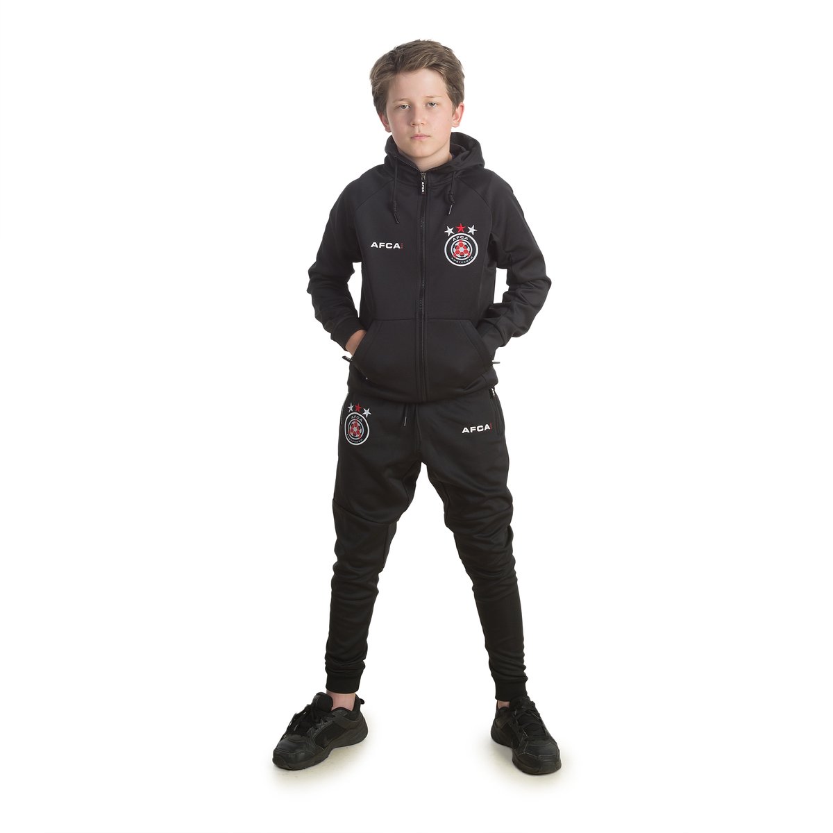 Tracksuit AMS Black Kids - AFCA - Amsterdam - Trainingspak - Ajax - Fanwear