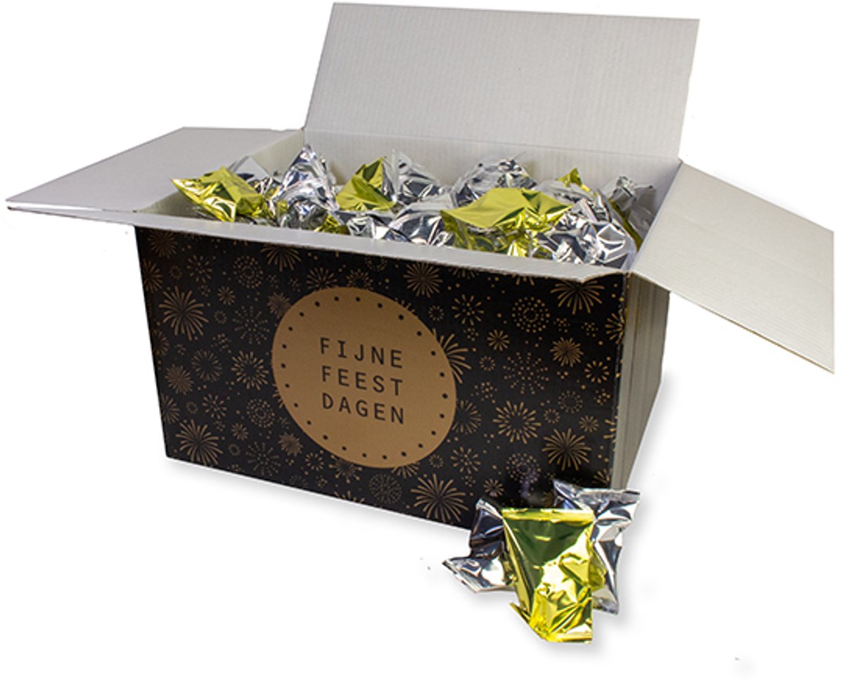 Fortune Cookies - Gelukskoekjes - Feestelijke Verpakking - Uitdeelzakjes - 100 stuks - Goud en Zilver Gemixed