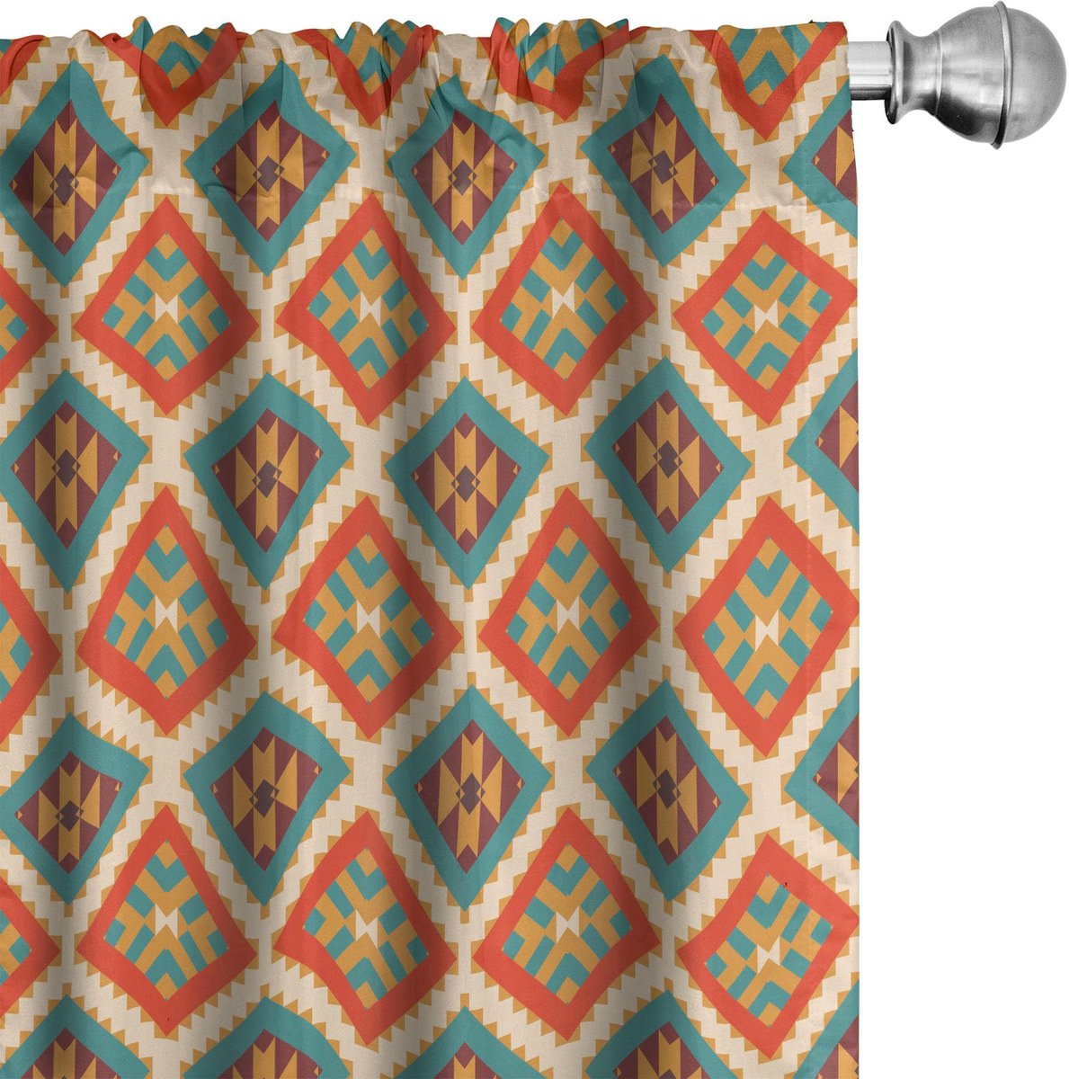 ABAKUHAUS Mexikaner Gordijnen – 2x75x245 cm – Microvezel – Halverduisterend Mehrfarbig