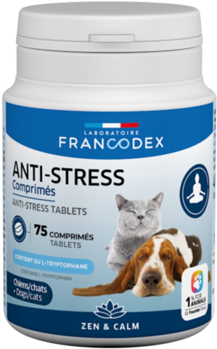Francodex Anti-Stress Hond & Kat - 75 tabletten