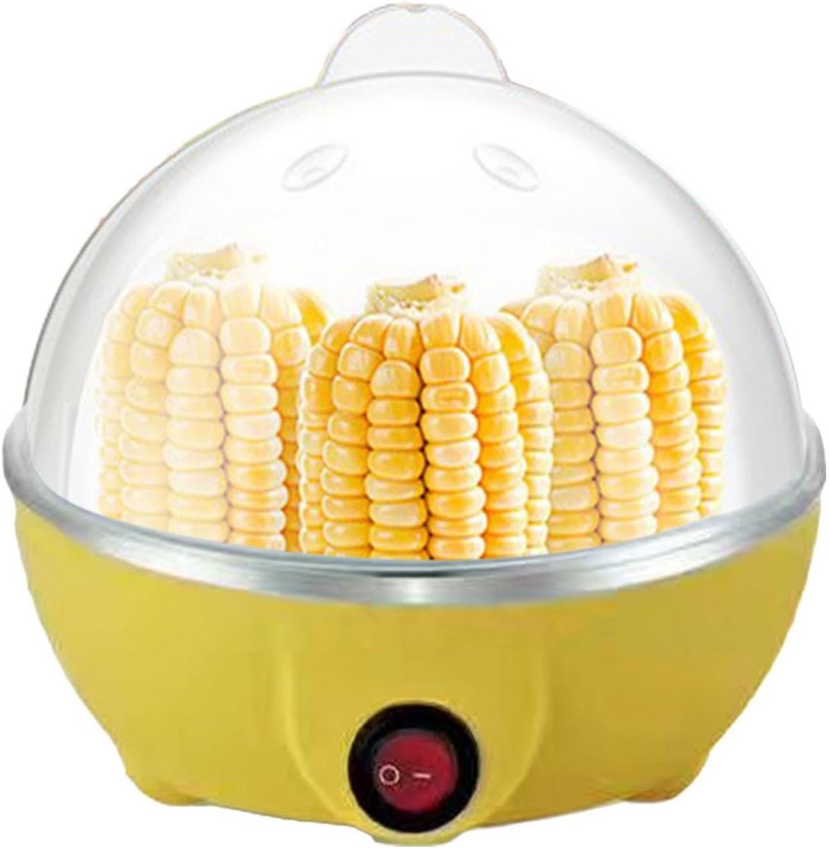 Multifunctionele Eierkoker met 2 Lagen voor Hardgekookte Eieren Groenten en Dumplings Automatische Uitschakeling