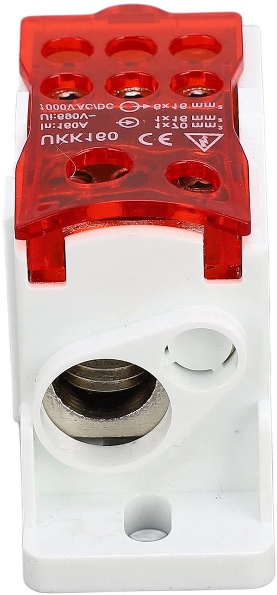 Verdeeldoos terminal 160A Flexibele Kabelboom Messing Connector PA66 Behuizing