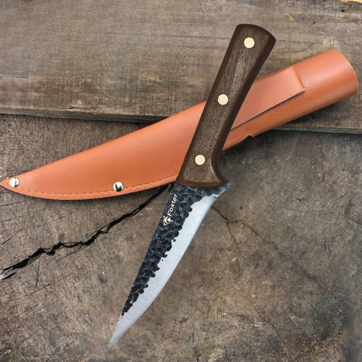 FOXTER® Grof design - Koksmes 26 cm handvat: Hout