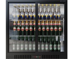 Cubo Barkoelkast 207L - 2 Schuifdeuren van glas - Afsluitbaar met slot - CS-210S-EE- Frigo
