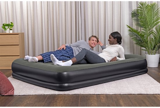 Bestway - Luchtbed - 2-Persoons - 152×203×36 cm - Groen - 2-persoons Luchtbed - Luchtbed Met Ingebouwd Kussen - Campingbed - Logerbed - Buitenbed van Merkloos — afbeelding 3