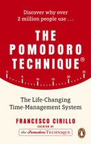 Boekcover: "The Pomodoro Technique" met de tekst "The Life-Changing Time-Management System" en "Francesco Cirillo". Rode achtergrond.