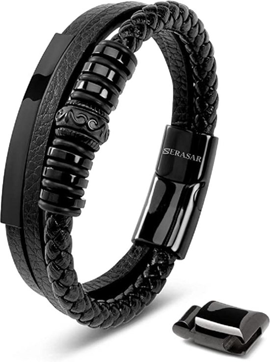 Boss Armband Sieraad roestvrij staal armbanden leren armband LANDER in