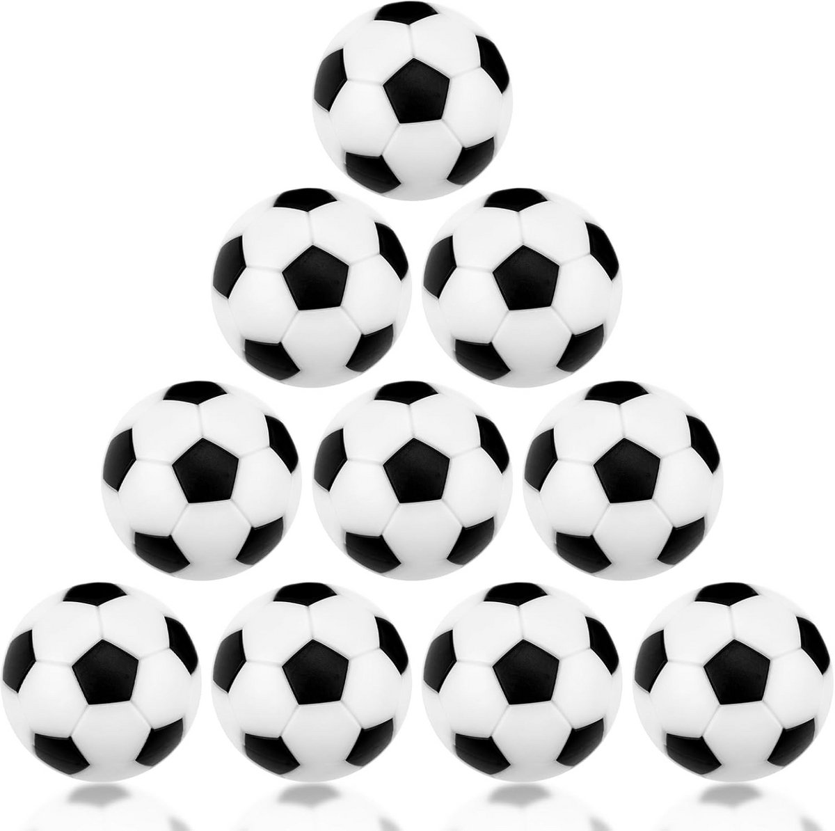 10 Stuks Professionele Tafelvoetbalballen 36mm Stil en Hoogwaardig