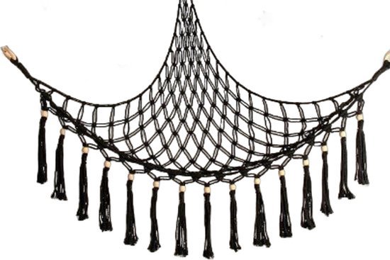 Hamac à speelgoed - filet de rangement - Zwart - Hamacs - Peluches Rangement hamac Filet de peluches - Sac de rangement - Rangement des speelgoed, Hamacs & accessoires