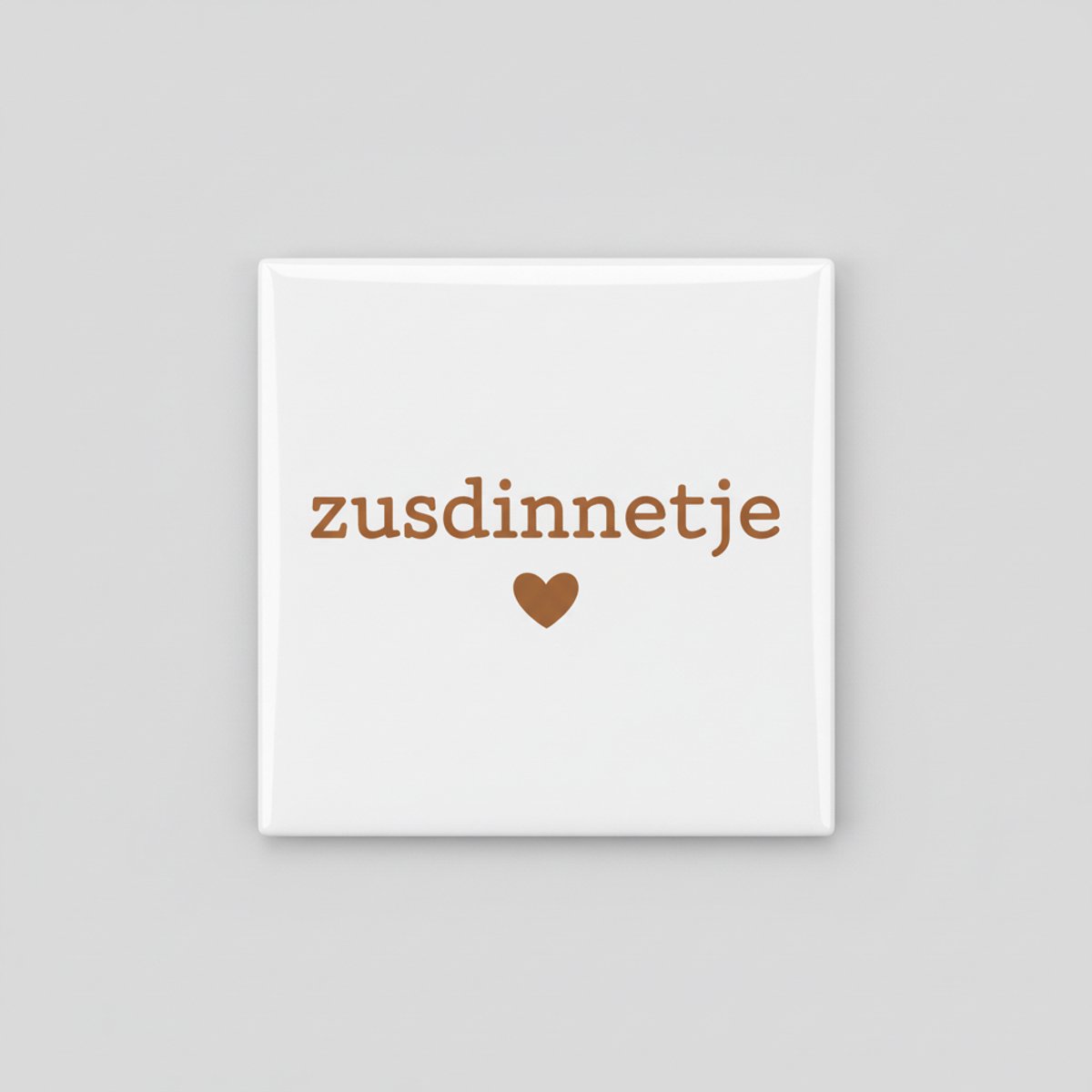 Nevolis Zusdinntje Keramische Tegel – Minimalistisch Hart Design – Decoratieve Wandtegel 15×15 cm Multi Color