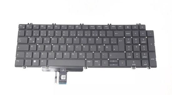 Clavier AZERTY Allemand ? Dell 9300 P/N OF5837/J197 - Authentique, état D'occasion