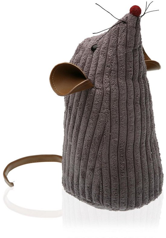 Doodadeals® Arrêt-porte Souris – Arrêt-porte pour l'Intérieur – Arrêt-porte Animal en Textile – 26 x 11 x 11 cm