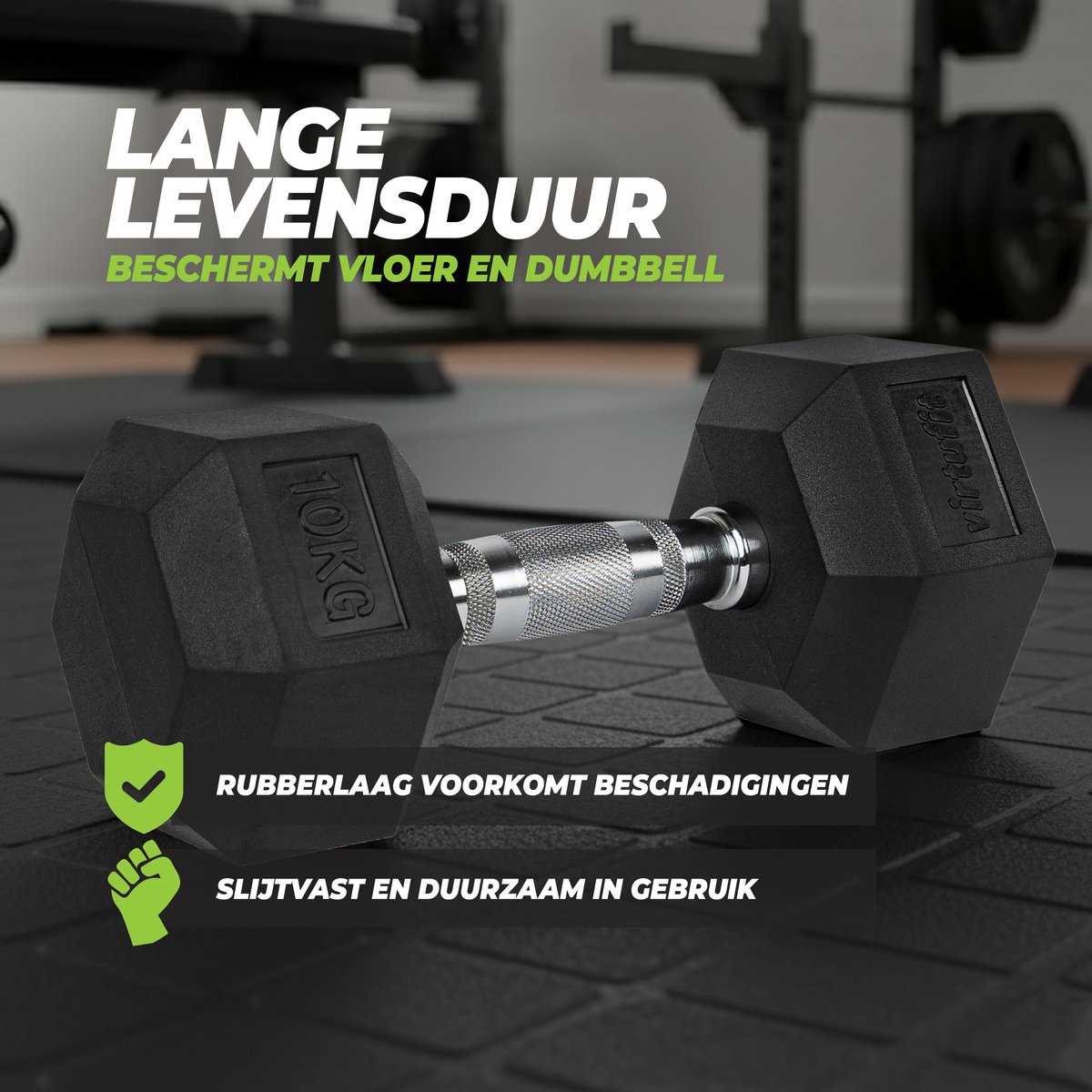 VirtuFit Hexa Dumbbell Pro - 2 kg - Hexagon Dumbbell - Duurzaam en Slijtvast - Krachttraining - Gewicht - CrossFit & Fitness - Geschikt voor Beginners en Professionals - Per Stuk Verkocht – foto 5