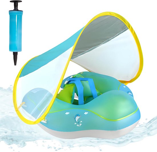 Swim Essentials Zwemring - Zwemband voor om de nek - baby swimmer - Blauw
