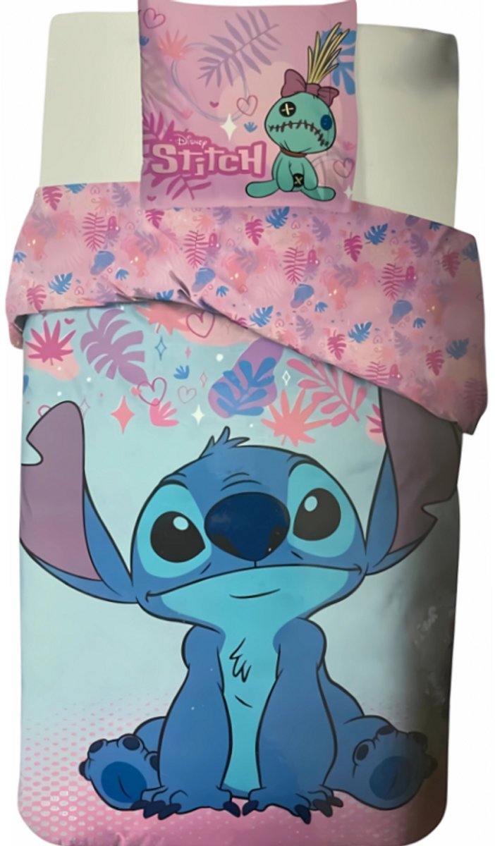 Disney - Lilo & Stitch - Dekbedovertrek - 140x200 Cm - Eenpersoons - 100% Katoen