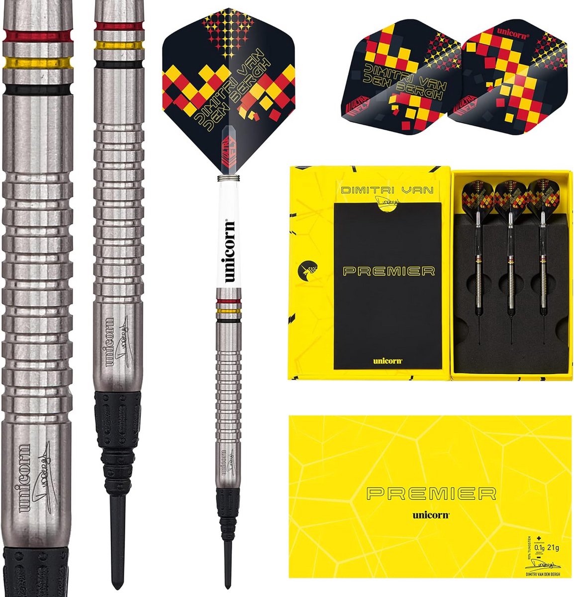 Dartpijlen Set 90% Tungsten Staal Tip Darts voor Toernooi Gebruik