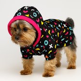 Lindo Dogs - Imperméable Chiens - Vêtements pour chien - Imperméable pour chien - Polaire - Imperméable - Poncho - Joy - Rouge et jaune - Taille 2