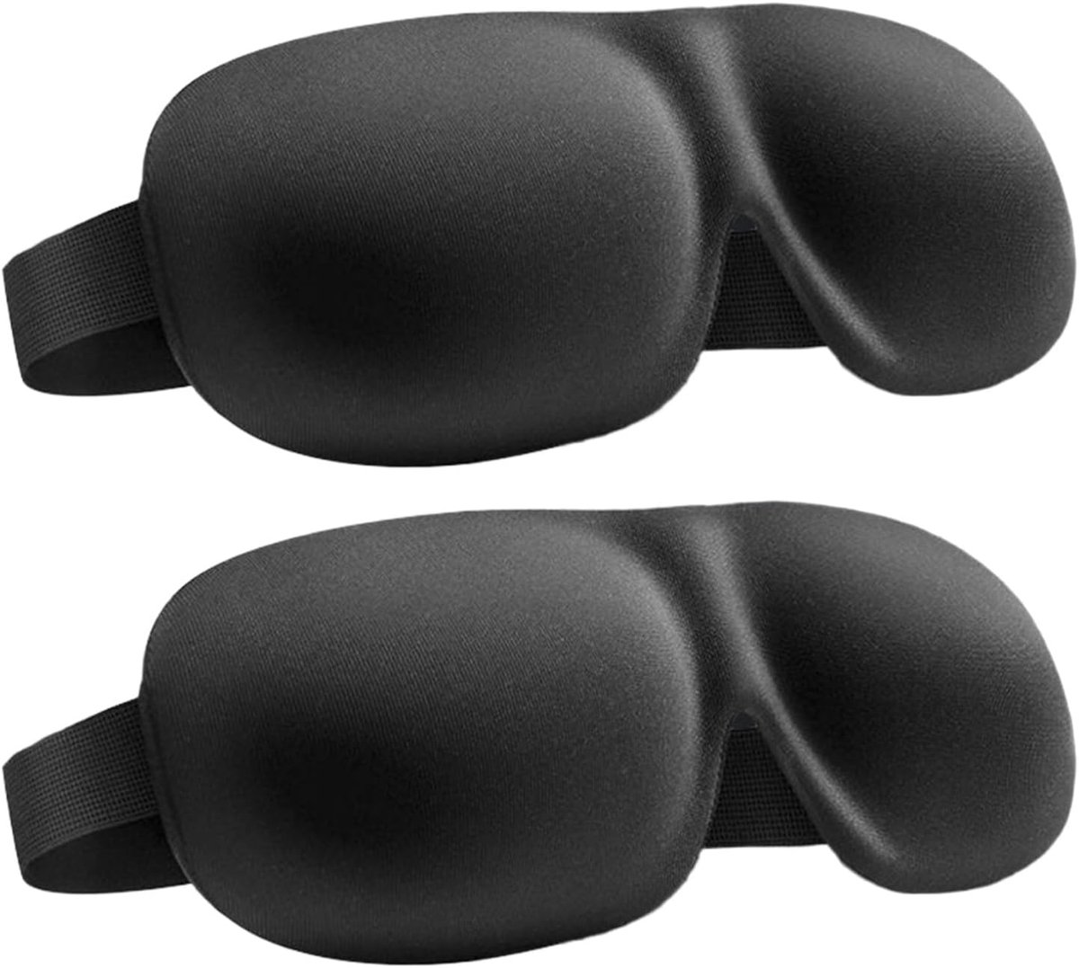 longziming -2 Stuks 3D Slaapmasker – Verstelbare Oogmaskers voor Mannen en Vrouwen – Ademend, Lichtblokkerend & Ergonomisch – Perfect voor Reizen, Zijslapers, Kantoor & Thuis – Ultiem Comfort voor Diepe Slaap