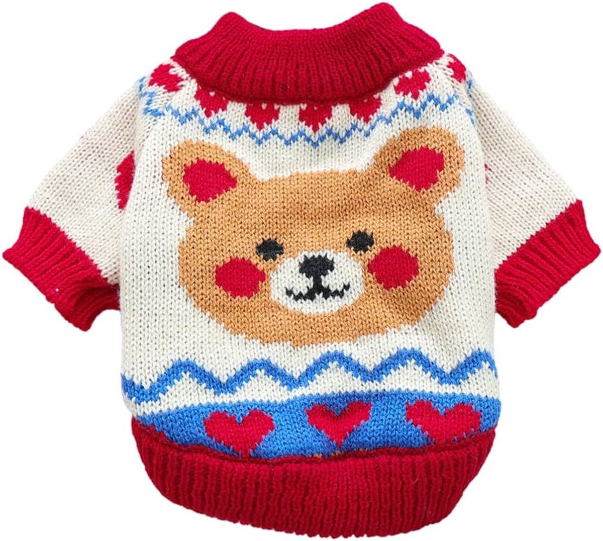 Hondenjas - Hondentrui - Winter Warm Dog Clothing - Gebreide Trui Winterbreiwerk - Pet Dog Sweater - Kat Warme Lichtgewicht Trui - Perfect voor Chihuahua - Verjaardagskleding - Kerstversiering - Kerst - Maat XL