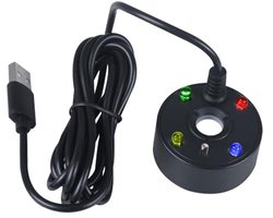 Aquariumvernevelaar - USB - LED-kleurverandering & bescherming tegen laag water - Zwart - Aquariumvijverfontein Halloween Kerst