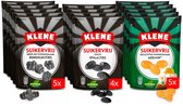 Klene Combidoos - Drop - Mix van Zoute Ovaaltjes, Honingbijtjes & Ademin - Zout, Honing & Eucalyptus - Suikervrij - 14x110gr