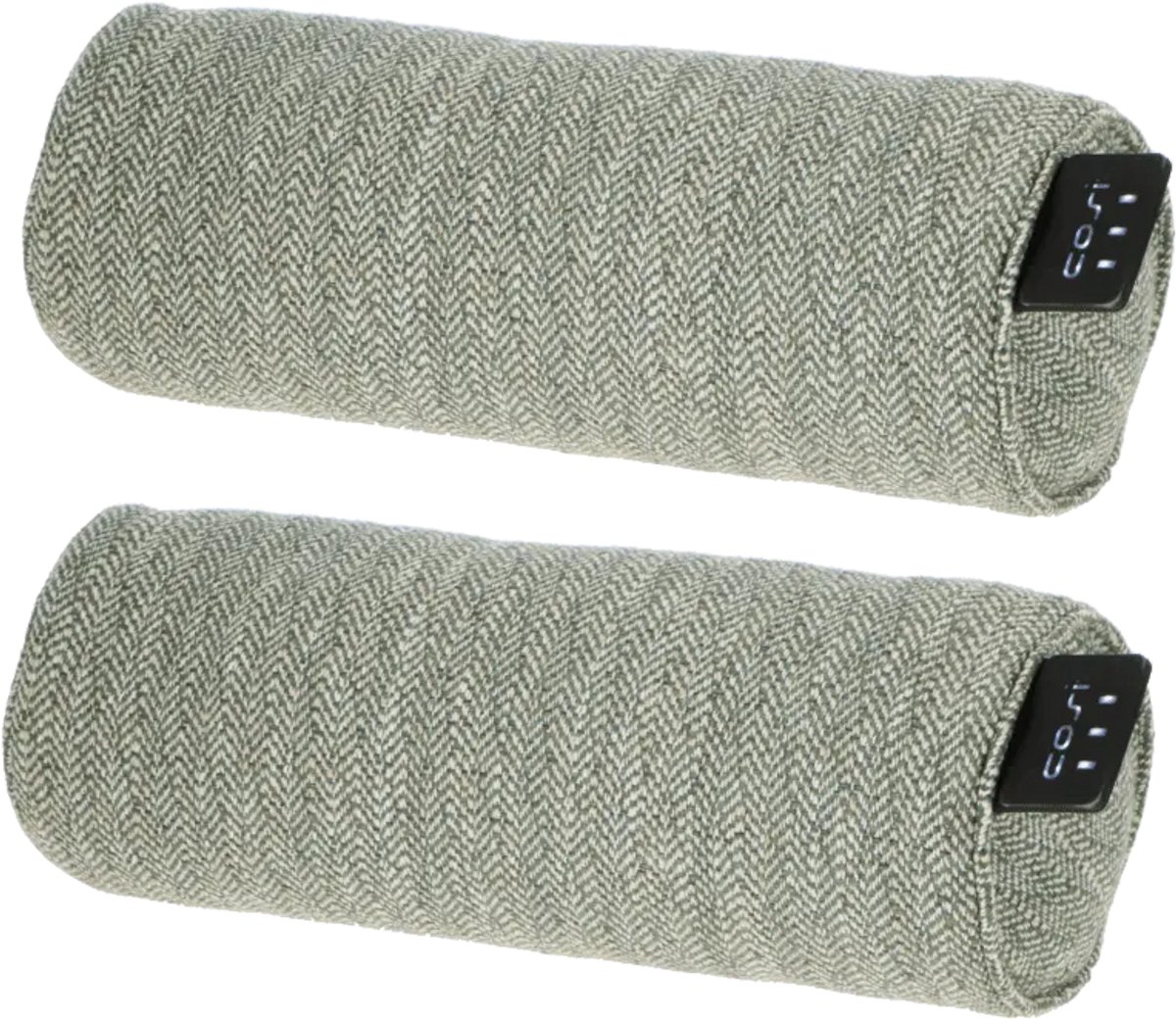 2x Cosipillow Bolster Comfort Green 45x15cm Warmtekussen - 3 warmtestanden - Voor binnen- en buitengebruik