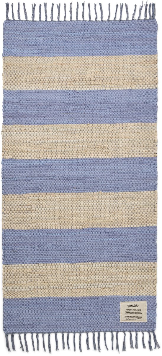 Bongusta Chindi Rug creme & baby lavender - vloerkleed crème & lavendel - 60x 120 cm