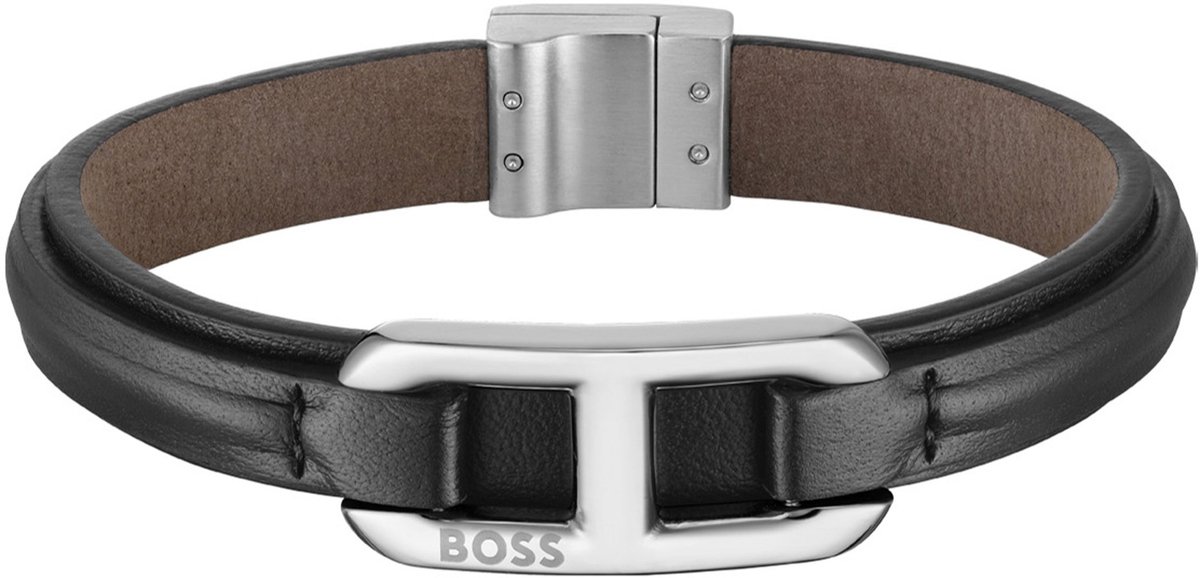 BOSS HBJ1580783M Heren Armband - Leren armband