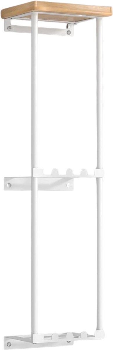 White-Label® Handdoekrek Badkamer - Handdoekhouder - Wit