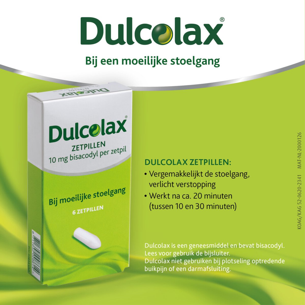 Dulcolax Moeilijke stoelgang 10 mg - 2 x 6 stuks - Voordeelverpakking
