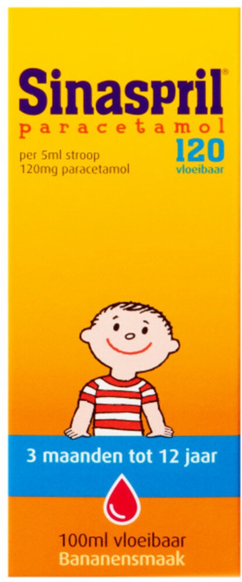Sinaspril Vloeibaar Paracetamol 120mg - 2 x 100 ml