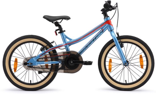 BIKESTAR Vélo Enfant 16 Pouces – Mountainbike Pour Garçons Et Filles 4-5 Ans – Cadre Acier, Freins Avant/Arrière – Berry & Turquoise