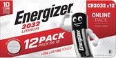 Pile Knoopcel Energizer CR2032 - Lot de 12 - Piles au lithium - 3 V