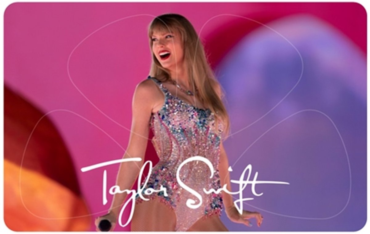 Taylor Swift - Plectrum - Pikcard met 4 plectrums