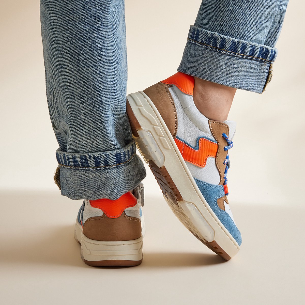 Muyters Sneakers blauw Leer - Maat 29 - Kinderschoenen