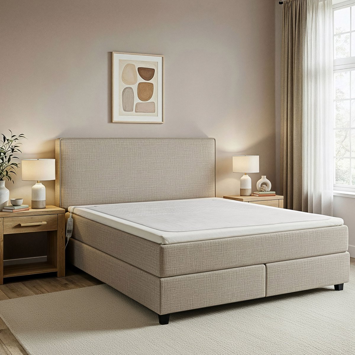 Inventum HN297V Elektrische Onderdeken 160x160 cm Wit - afbeelding 2