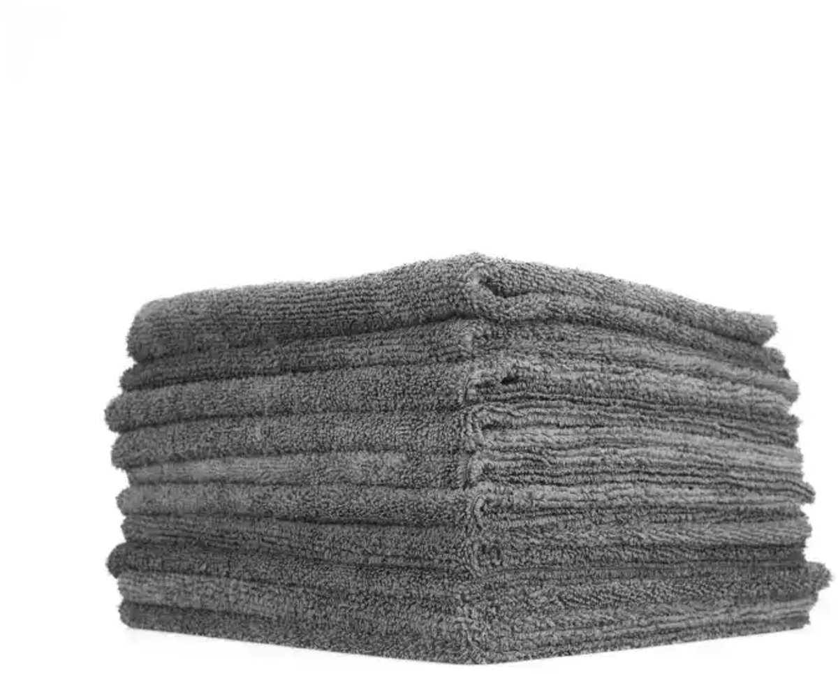The Rag Company Edgeless 365 Premium Microfiber Terry Detailing doek Grijs 10 stuks Interieurdoek