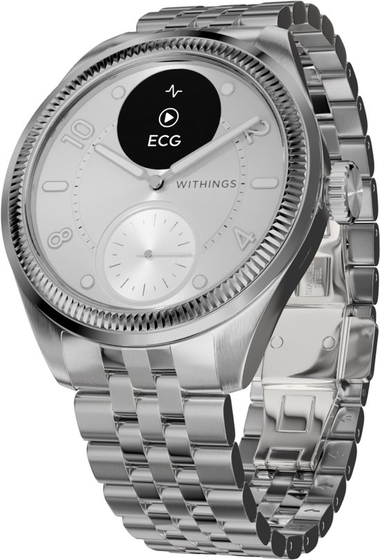 Withings ScanWatch - Nova Brilliant - 39mm - Hybride Smartwatch - Titanium Grijs