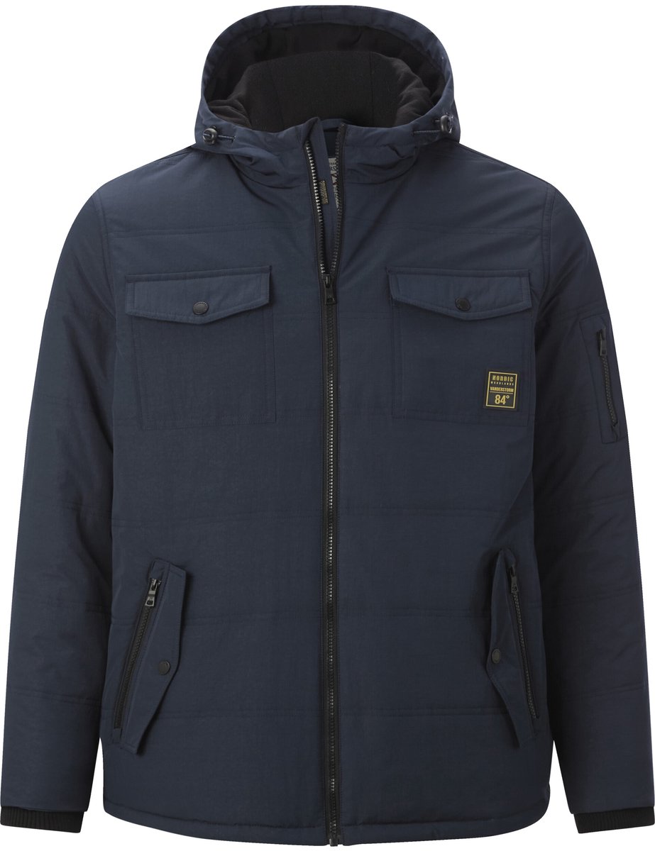 Jan Vanderstorm herren Outdoorjack – donkerblauw