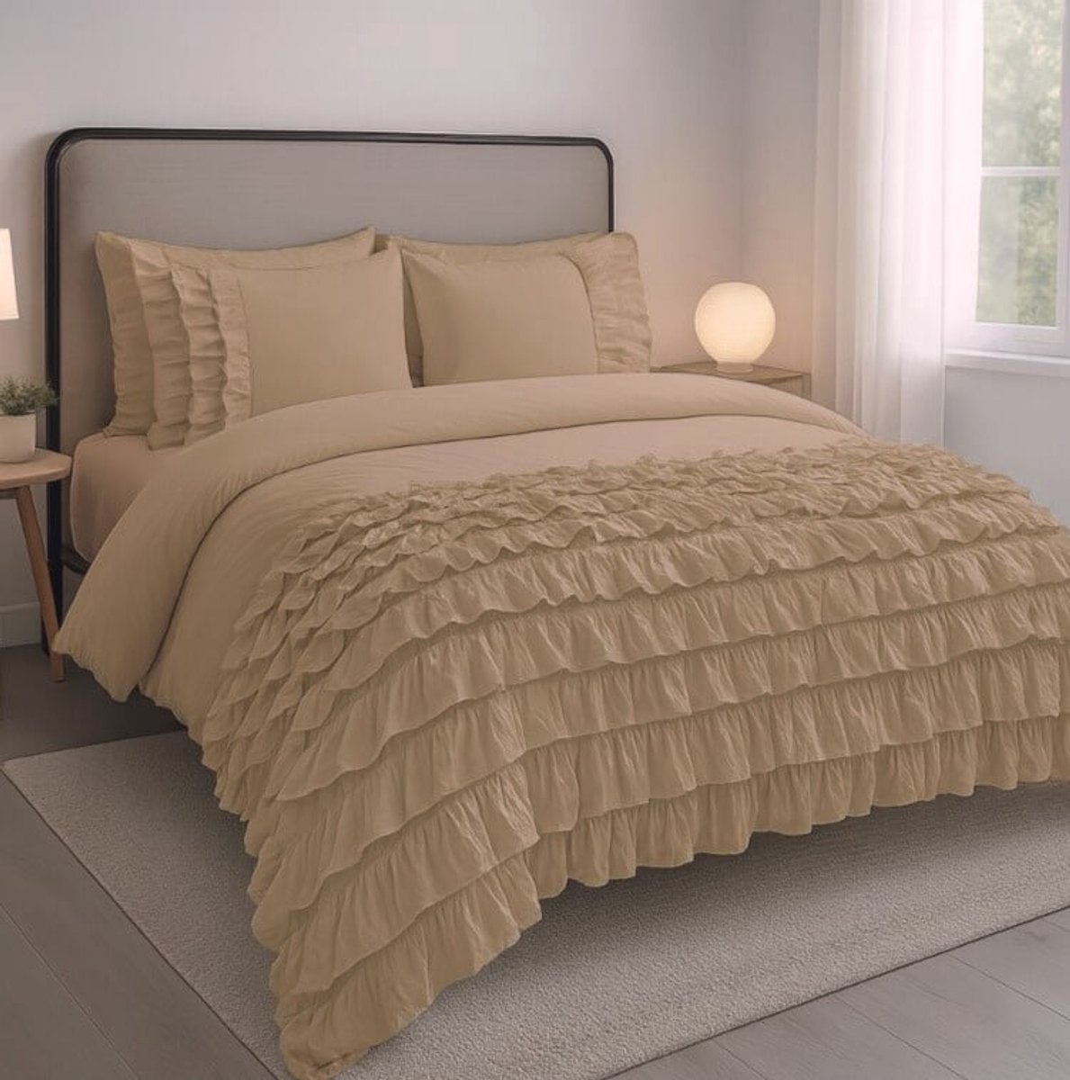 Beau Maison Dekbedovertrek Saint Martin Zand - 200 x 200/220 cm + 2 kussenslopen