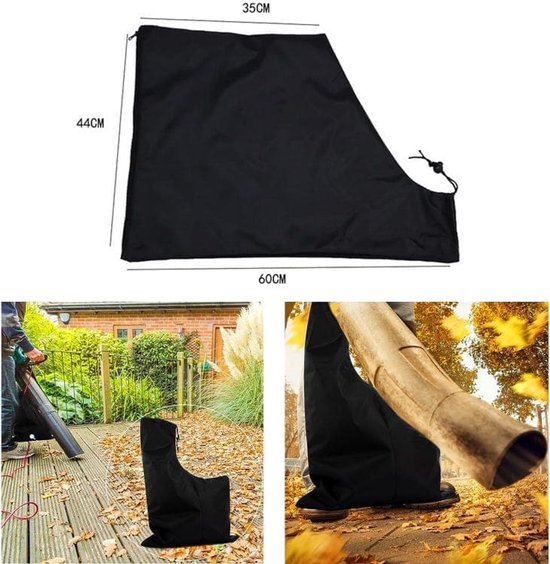 2-Pack Opvangkoffers Met Trekkoord - Bladblazer Accessoires - Tuinafval Zakken - Waterdicht Oxford Materiaal - Grote Capaciteit 60X44 Cm - Stofzuiger Zakken Voor Bladeren van Purmax — afbeelding 5