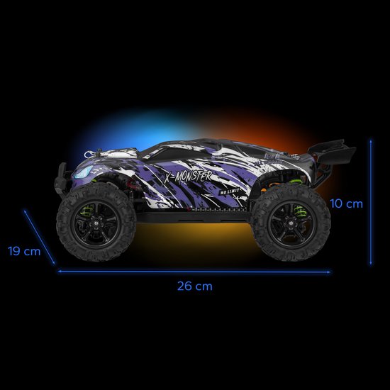 Overmax X-Monster 3.0 & 3.5 – Carrosserie pour voiture RC, capot de rechange pour monster truck, look renouvelé, durable et léger, installation facile, personnalisez votre RC, idéale pour courses et cascades tout-terrain