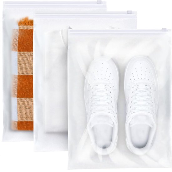 Sacs à fermeture zip OUYLAF - Sacs à vêtements refermables - Sacs à fermeture par pression - 40 x 30 cm - Sacs en plastique réutilisables à fermeture zip - Hermétiques - Lot de 30