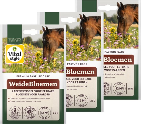 Paardenwei bloemenmix - bloemen voor naast paarden weiland