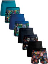 Muchachomalo – Boxer Homme – Longueur Normale – Sous-vêtements Homme – Boxer – Sous-vêtement – 95% Katoen – Pack de 8 – Taille S