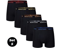 MONTCHO - Dazzle Series - Boxershort Heren - Onderbroeken Heren - Boxershorts - Ondergoed - Oceanic Overtones - 5 Pack - Maat: (S - XXL)
