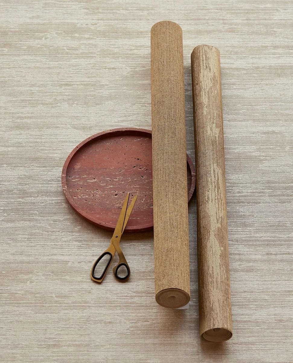 Eijffinger Canvas behang Beige 10 meter lang 70 cm breed